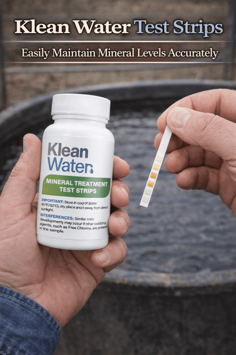 Klean Water Test Strip Store Panel