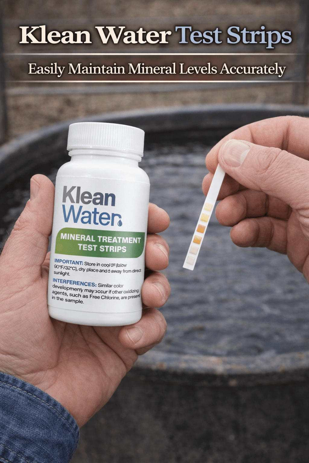 Klean Water Test Strip Store Panel