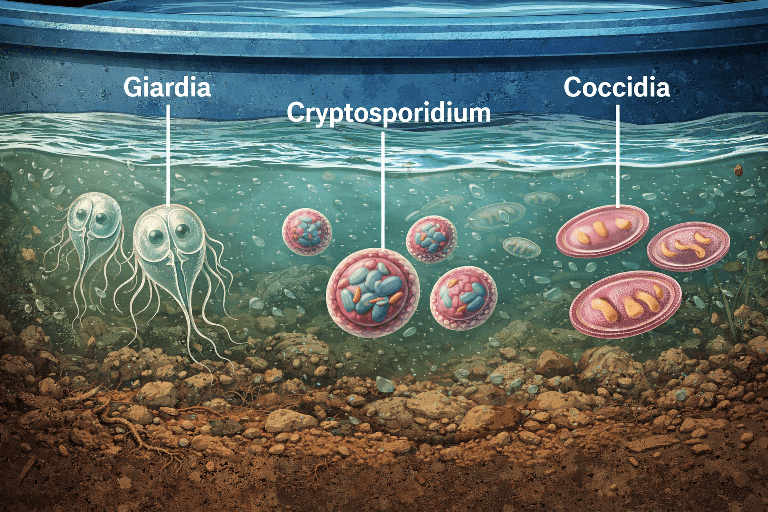 Waterborne parasites